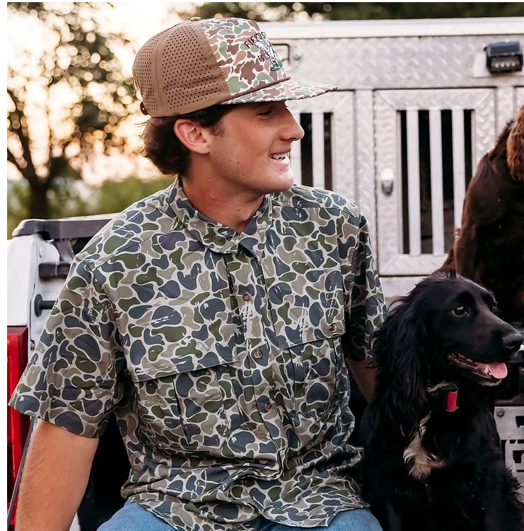 634 BACKWOODS CAMO BUTTON DOWN