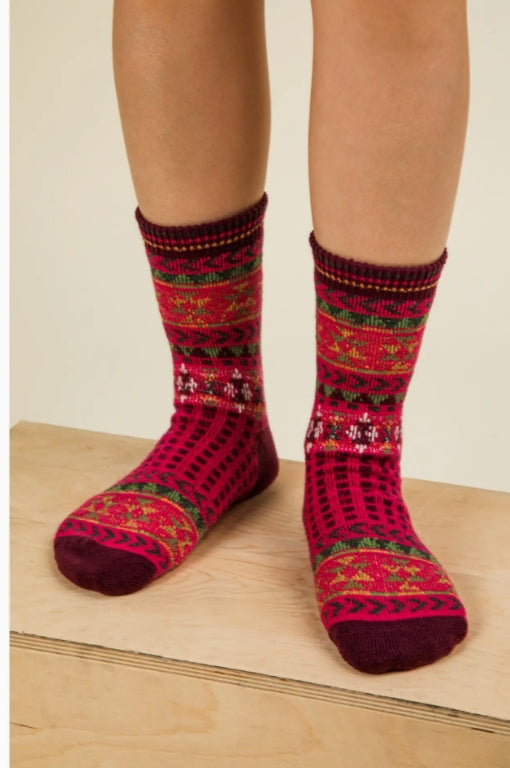 Very J - Geometric Graphic Crew Socks