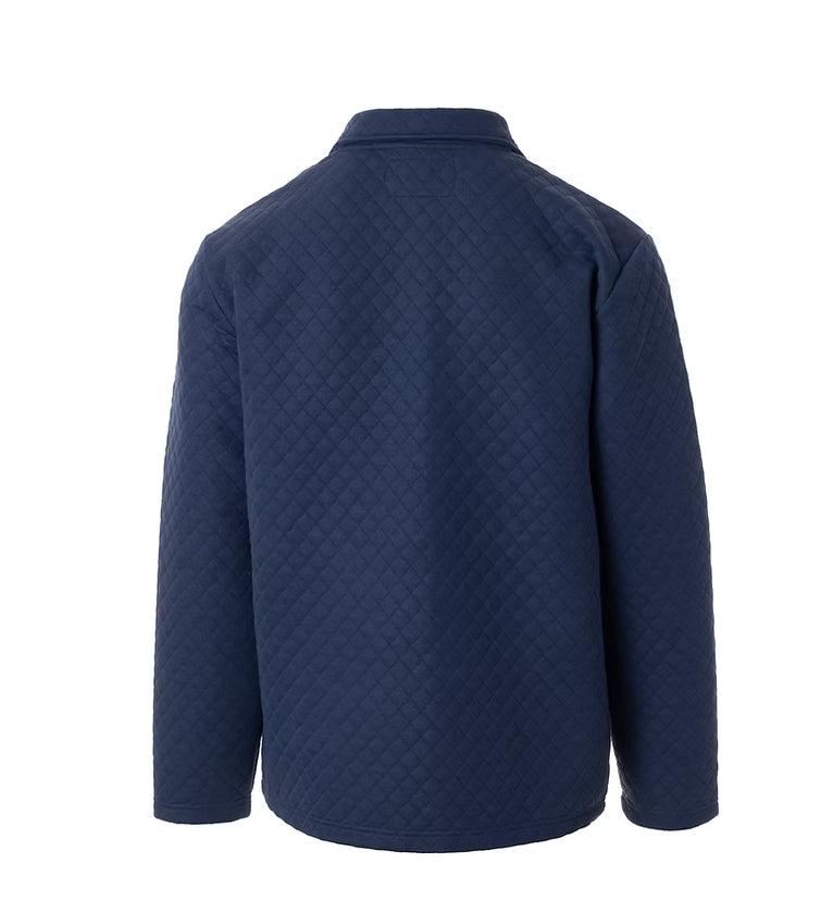 FIELDSTONE DIAMOND PATTERNED PULLOVER - NAVY