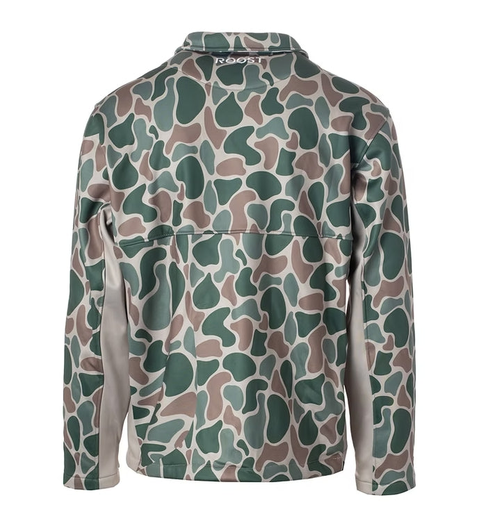 ROOST QUARTER ZIP FLEECE IN CAMO