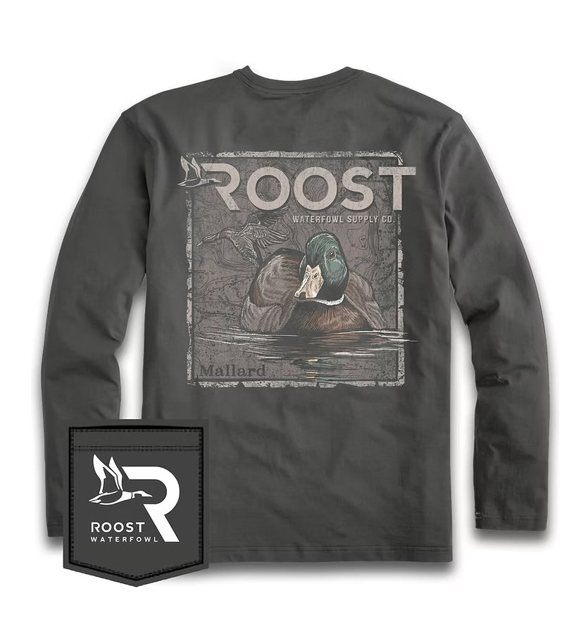 ROOST MALLARD STAMP LS SHIRT