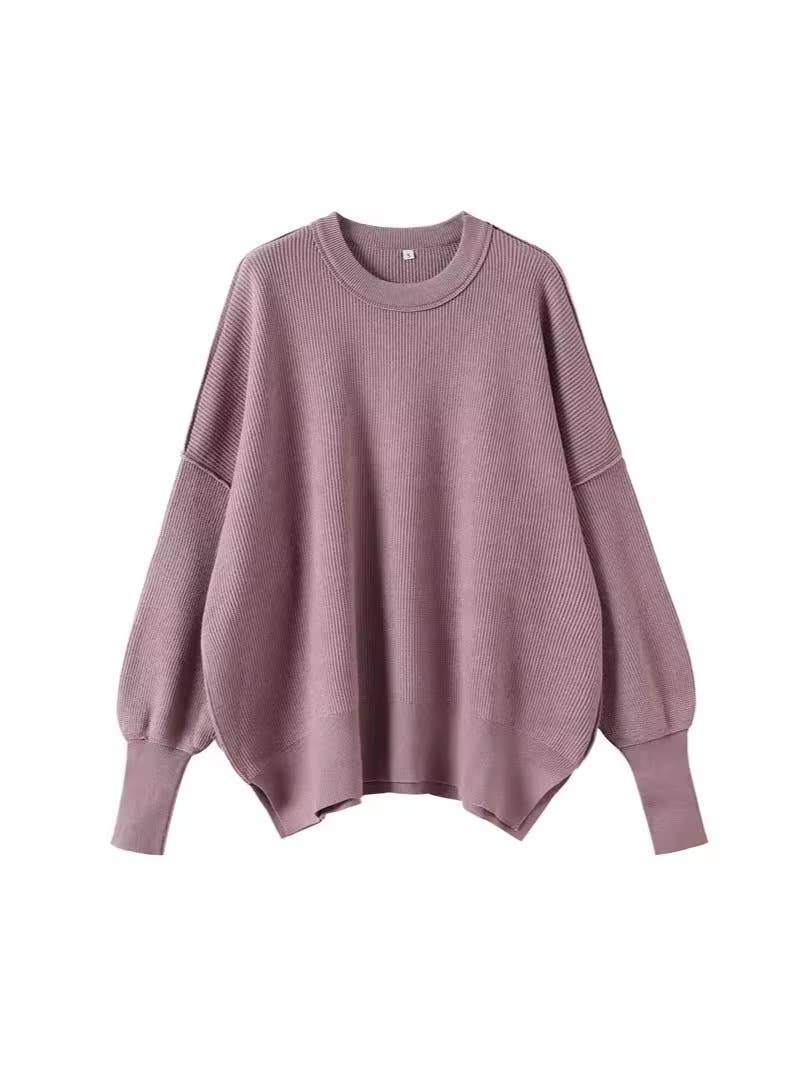 Rosa Clothing - Loose fit slouchy batwing sleeve knit sweater